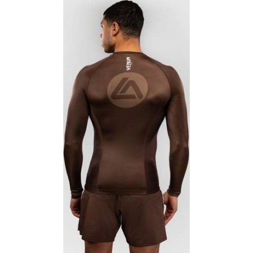 Venum x Roger Gracie Academy Long Sleeve Rashguard - Dark Brown