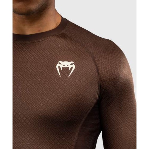 Venum x Roger Gracie Academy Long Sleeve Rashguard - Dark Brown