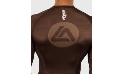 Venum x Roger Gracie Academy ilgomis rankovėmis rashguard – tamsiai rudas