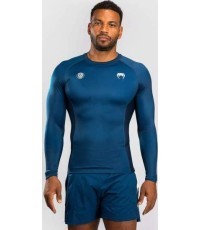 Marškinėliai Venum x Roger Gracie Academy Rashguard ilgomis rankovėmis, mėlyni