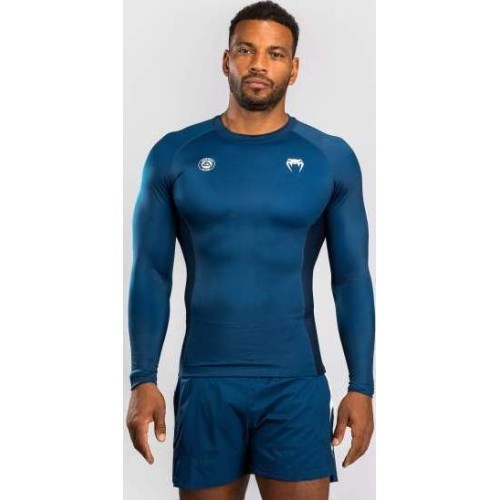Venum x Roger Gracie Academy Long Sleeve Rashguard - Blue