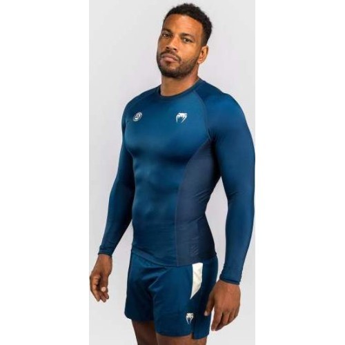 Marškinėliai Venum x Roger Gracie Academy Rashguard ilgomis rankovėmis, mėlyni