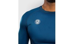 Marškinėliai Venum x Roger Gracie Academy Rashguard ilgomis rankovėmis, mėlyni