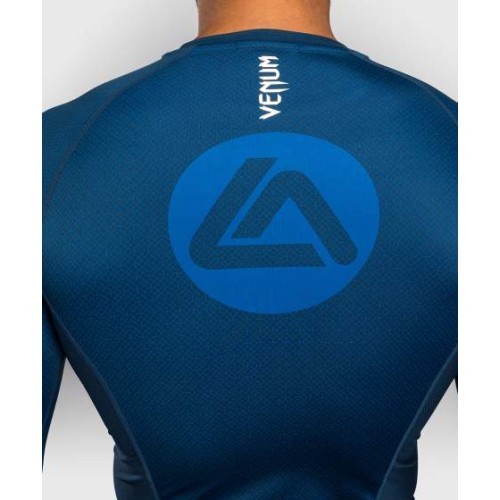 Marškinėliai Venum x Roger Gracie Academy Rashguard ilgomis rankovėmis, mėlyni