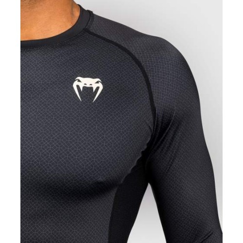 Venum x Roger Gracie Academy ilgarankovis rashguard, juodas