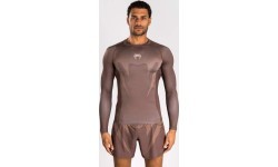 Venum No Gi Rashguards - Chocolate Brown