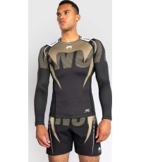 Venum Adrenaline Long Sleeve Rashguard - Black/Sand