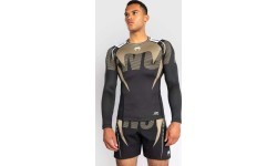 Venum Adrenaline Long Sleeve Rashguard - Black/Sand