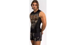 Venum Tiger Men's Sleeveless Rashguard - Black/Neon Orange