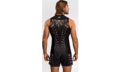 Venum Tiger vyriškas berankovis marškinėlis (rashguard) - juoda/neoninė oranžinė