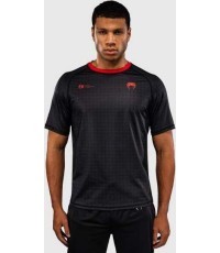 Venum x Roger Gracie Signature Dry Tech marškinėliai - juodi/raudoni