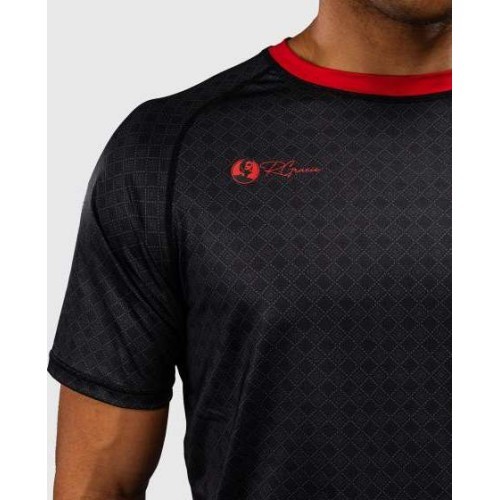 Venum x Roger Gracie Signature Dry Tech T-Shirt - Black/Red