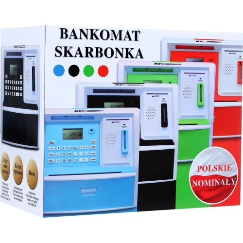 Bankomato taupyklė su lenkiškais pinigais
