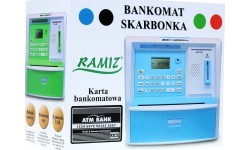 Bankomato taupyklė su lenkiškais pinigais