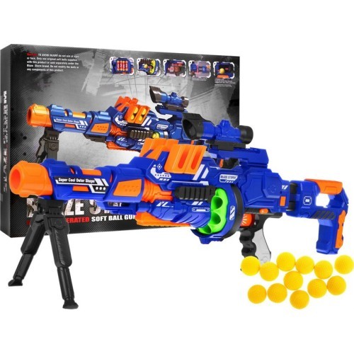 Модульный пистолет Blaze Storm, синий, 12 шариков