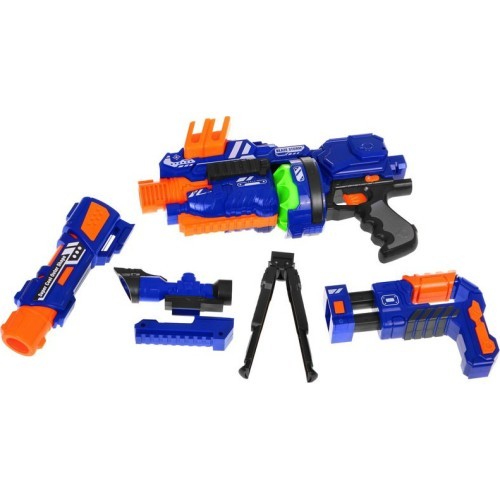 Модульный пистолет Blaze Storm, синий, 12 шариков