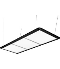 Biliardo stalo šviestuvas LED Flat, juodas, 195 x 70 x 6,5 cm