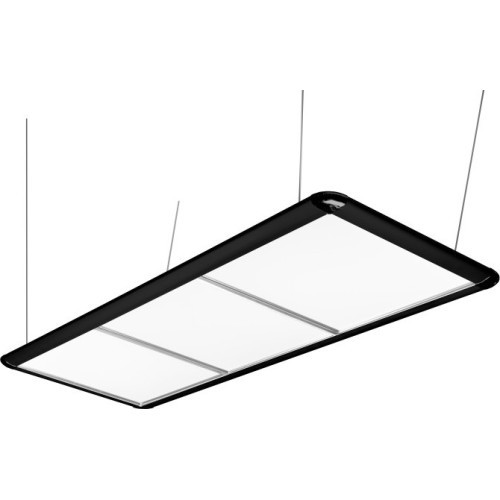 Pool Table Light, LED Flat, black, 195 x 70 x 6,5 cm