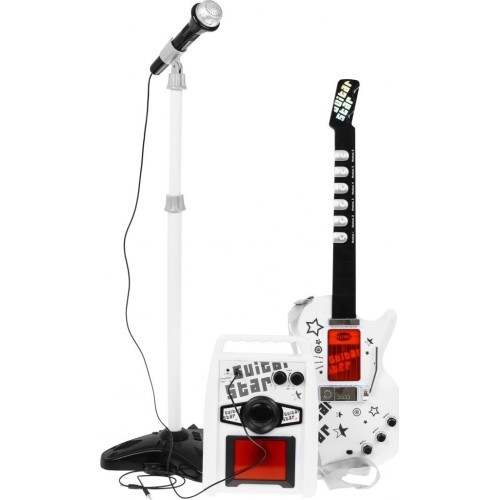 Elektrinės gitaros stiprintuvas, baltas