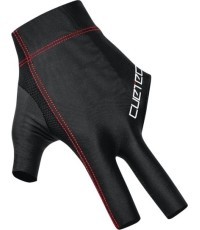 Billiard Glove, Cuetec Axis, 3-Finger, black-red, S