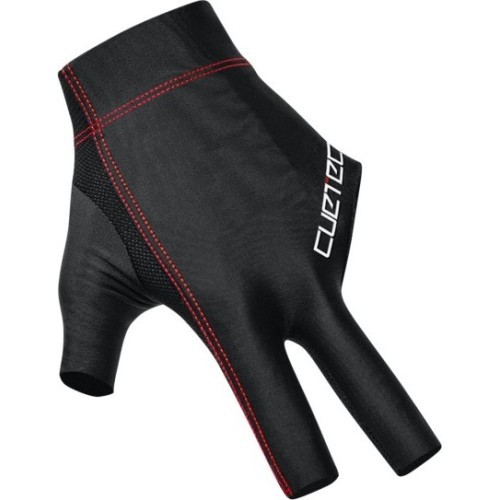 Billiard Glove, Cuetec Axis, 3-Finger, black-red, S