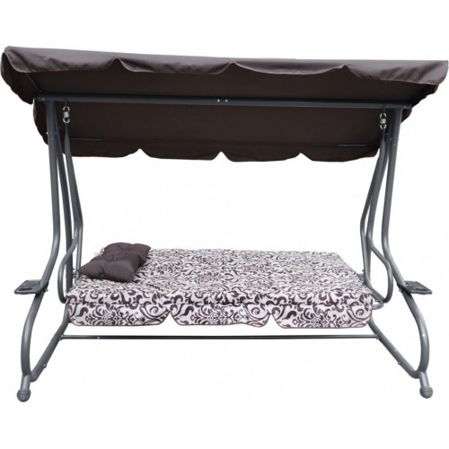 Sodo sūpynės-suoliukas Textylina 2 x 1 MODEL, rudos