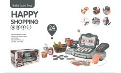 Кассовый аппарат с магазинной корзиной и аксессуарами