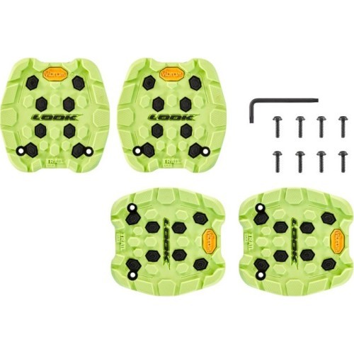 Look Trail Grip platform pedals, lime