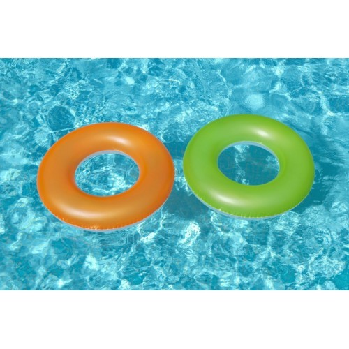 Plaukimo ratas Orange Neon 91 cm BESTWAY