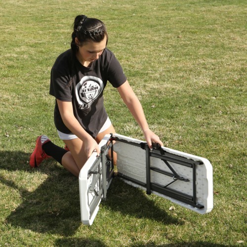 Lifetime Boston Folding Bench White 183x30x42cm