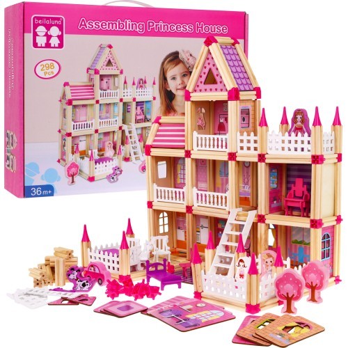 MEGA Wooden Cottage 268el Pink