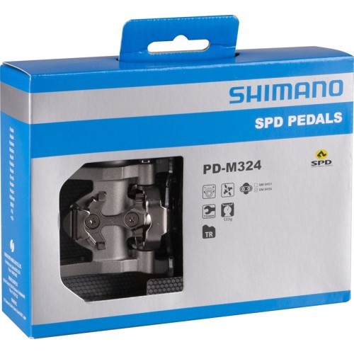 Pedalai SHIMANO M324 vienos pusės SPD (aliuminiai)