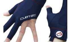 Billiard Glove, Cuetec Axis, 3-Finger, navy-red, M