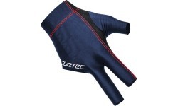 Billiard Glove, Cuetec Axis, 3-Finger, navy-red, to wear on right hand, M