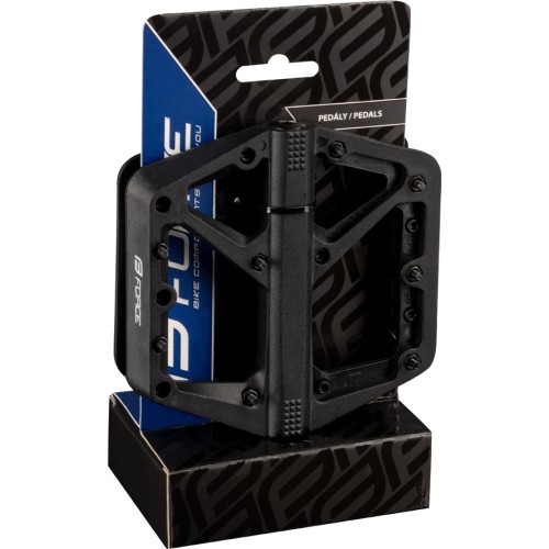 Pedalai FORCE Blizz // nailoniniai (juodi)