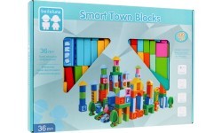 Zestaw Klocków z Drewna Miasto 100pcs