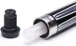 Billiard Cue, Pool, Cuetec Opt-X, Silver Lavender, 3/8x14, 12.25mm