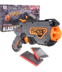 Игрушечный пистолет Blaze Storm Little Gun, серебристый