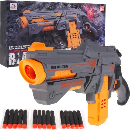 Маленький игрушечный бластер Blaze Storm, серебристый