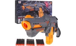 Маленький игрушечный бластер Blaze Storm, серебристый