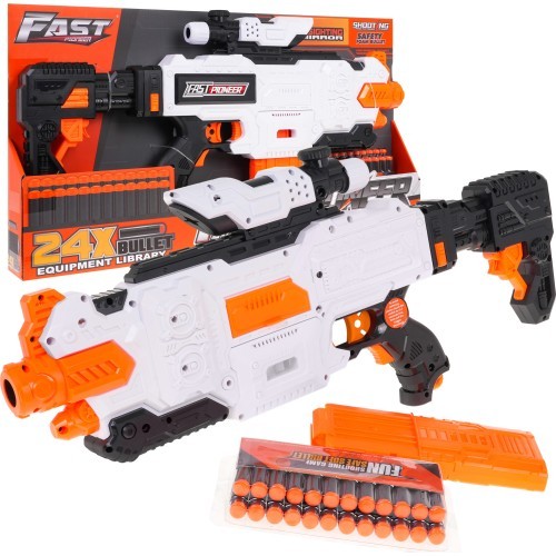 Žaislinis šautuvas Fast Pioneer, baltas