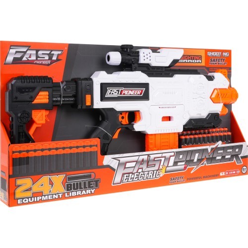 Žaislinis šautuvas Fast Pioneer, baltas