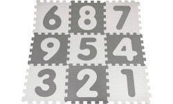Антибактериальный коврик из пены Numbers Gray