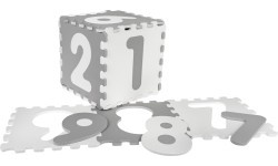 Antibakterinis putų kilimėlis Numbers Gray