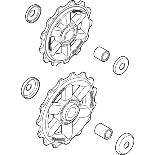 Rear derailleur pulleys SHIMANO RD-M310