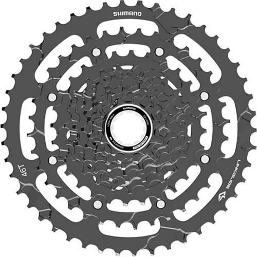 Galinis žvaigždžių blokas Shimano CUES CS-LG400-9 // 9 pav. (11-46T)