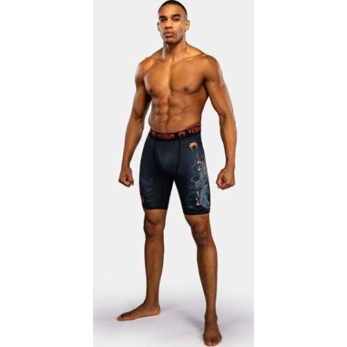 Venum Thunder Dragon Vale Tudo Shorts - Black/Grey/Copper