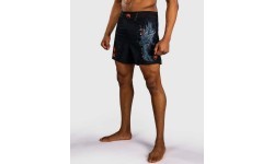 MMA šortai Venum Thunder Dragon - juodi/pilki/variniai