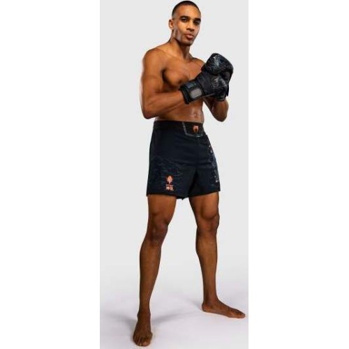 MMA šortai Venum Thunder Dragon - juodi/pilki/variniai