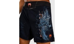 MMA šortai Venum Thunder Dragon - juodi/pilki/variniai